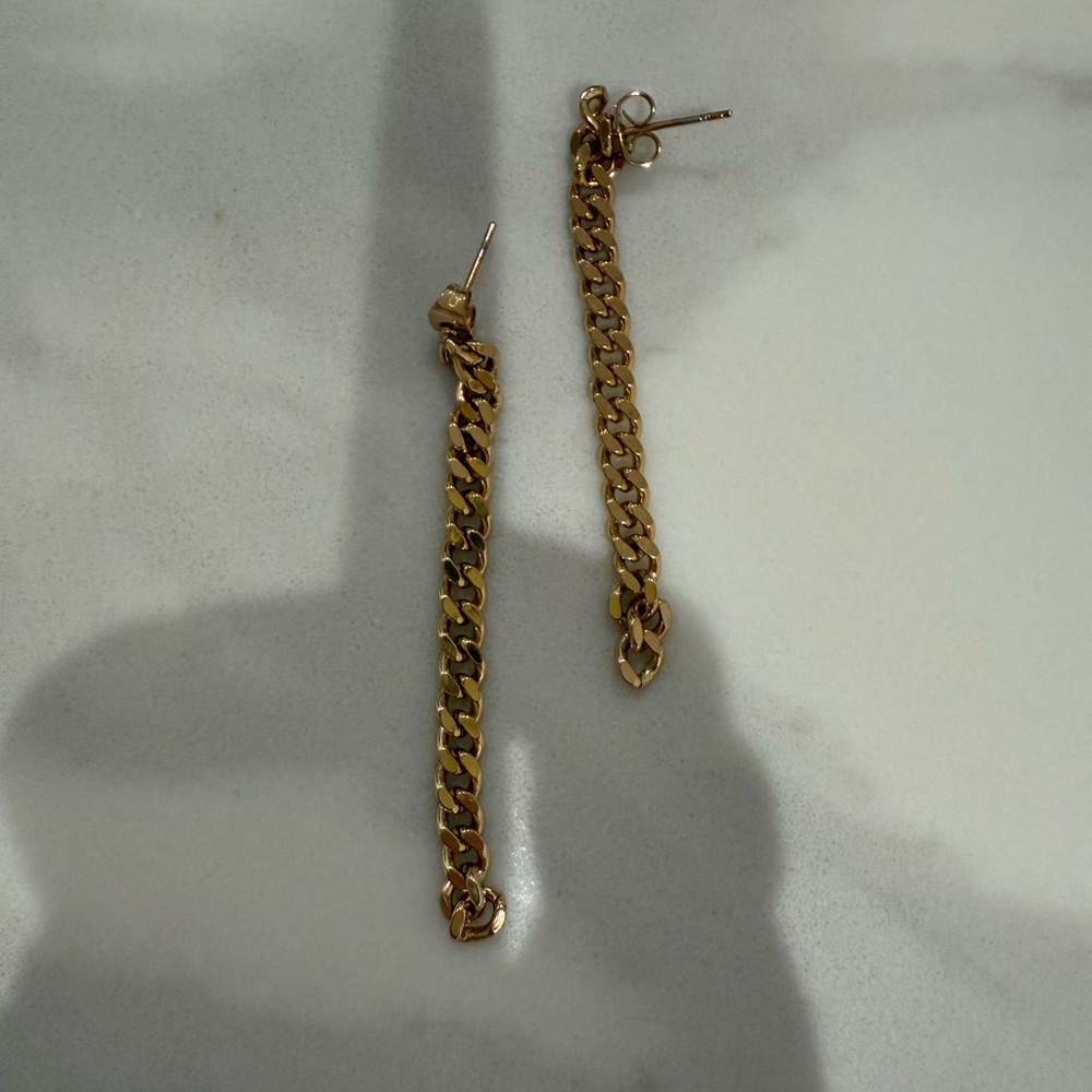 ALV Jewels Gold Chain Earrings